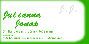 julianna jonap business card