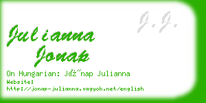 julianna jonap business card
